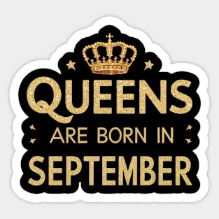 Queen Are Born In September Sticker